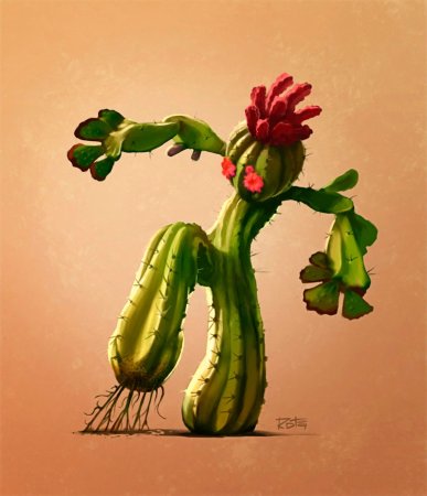 Живой Кактус