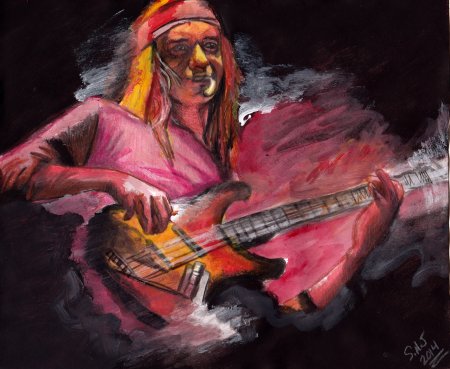 Гитарист в современной живописи