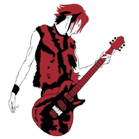 Гитарист рисунок