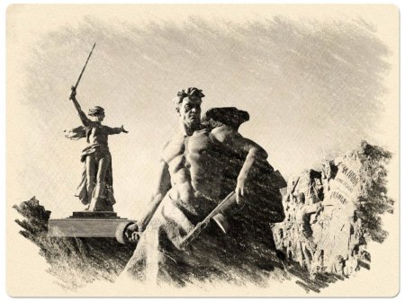 Живопись Родина Мамаев Курган Волгоград
