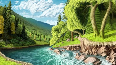 Пейзаж рисунок