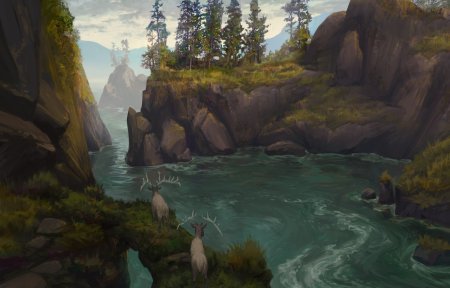 Река сверху арт