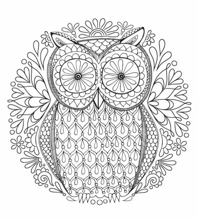 Раскраска Мандала