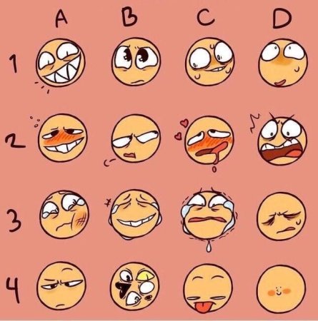 Смайлик милый нарисованный