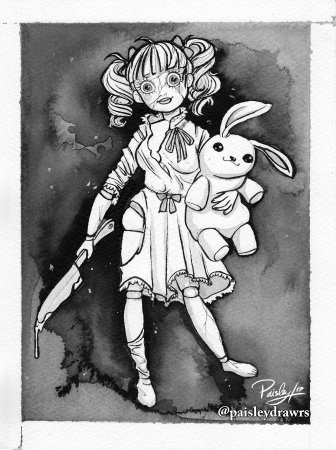 Аннабель кукла рисунок