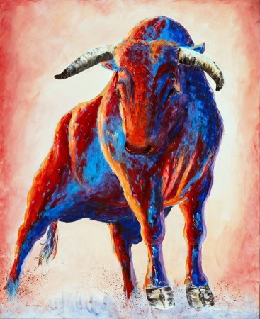 Бык арт красивый