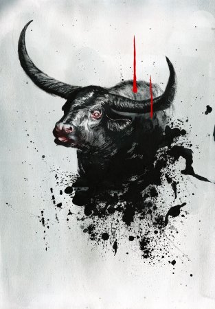 Бык эскиз