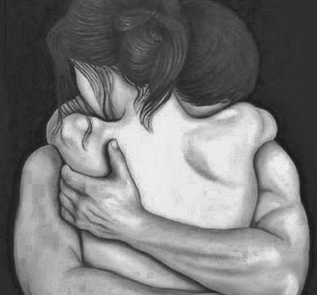 Объятия рисовать