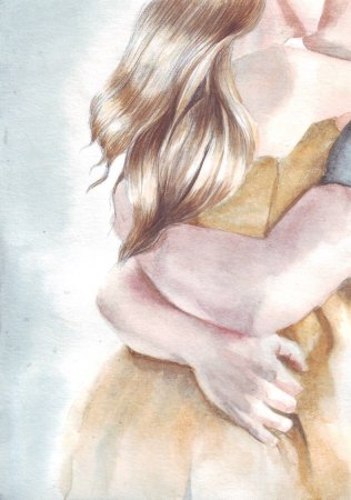 Объятия иллюстрация