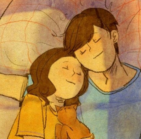 Уютные объятия арт