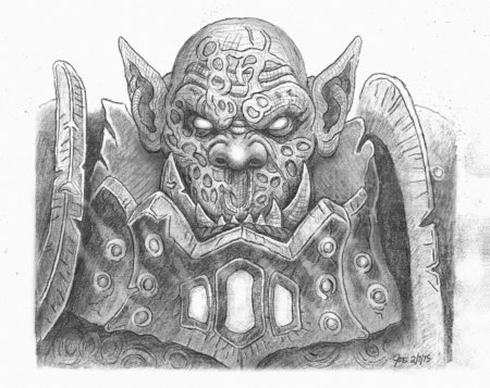 Орк варкрафт эскиз