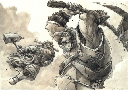 Дварф против орка