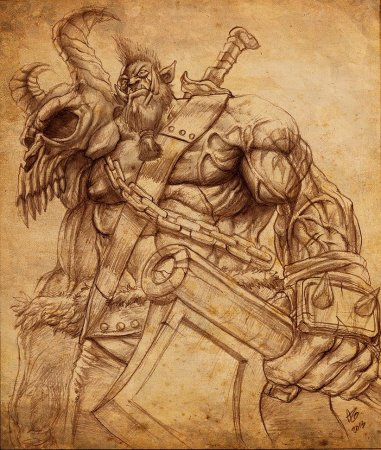 Варкрафт орки скетч