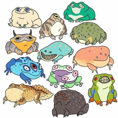 Милые рисуночки лягушек