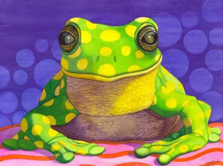 Лягушка арт милый