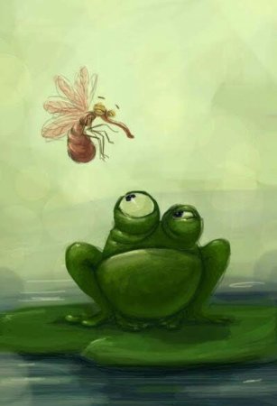Милые лягушки арт