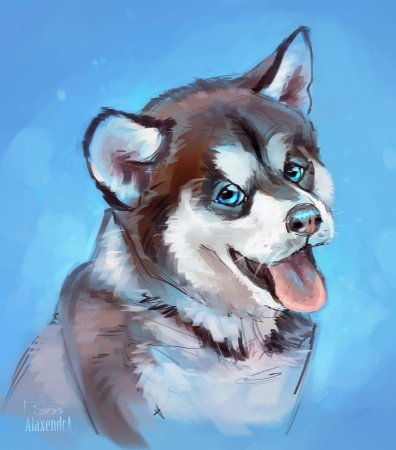Щенок арт