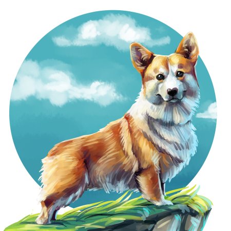 Мультяшный вельш корги пемброк