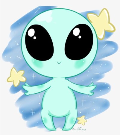 Инопланетянин для срисовки