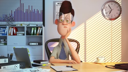 Офисные работники мультяшка