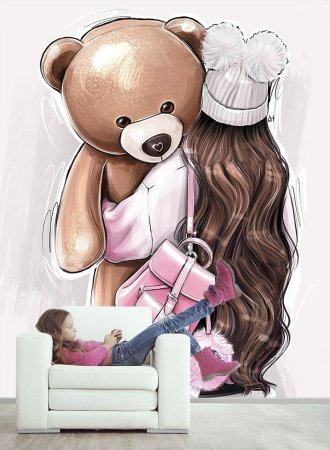 Девочка с мишкой