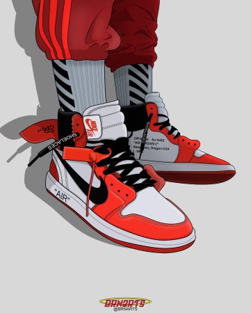 Nike Air Jordan 1 арт