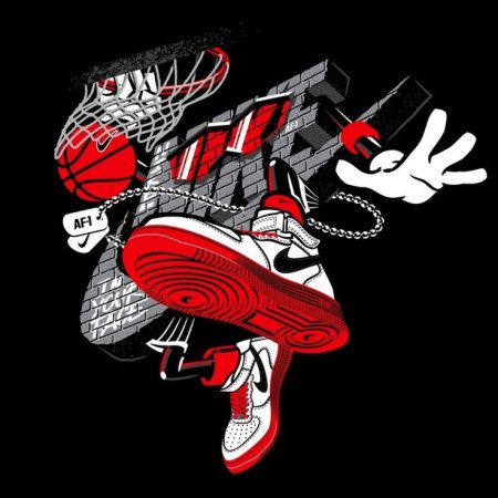 Nike в стиле граффити