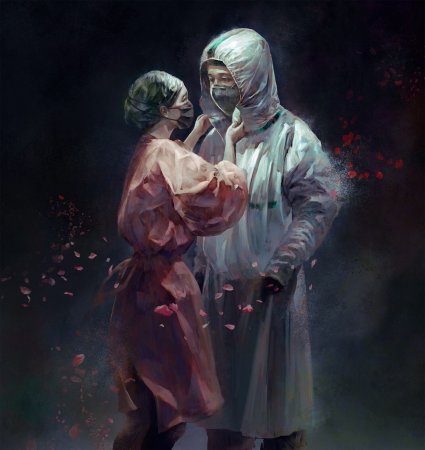 Врач в маске арт