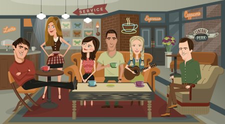 Друзья сериал арт