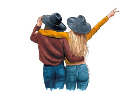 Друзья рисунок арт