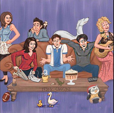 Сериал друзья арты