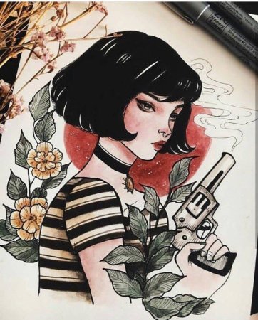 Эскиз Леон и Матильда