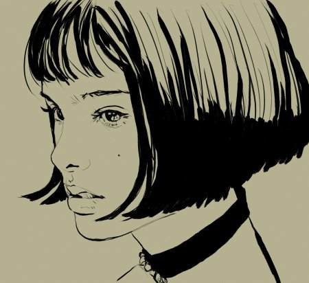 Натали Портман Леон эскиз