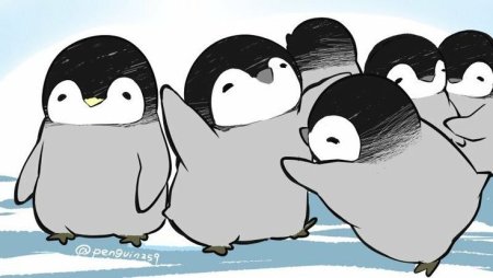 Пингвин арт милый