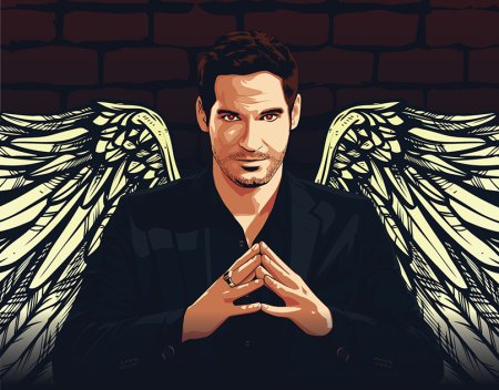 Люцифер Морнингстар арт