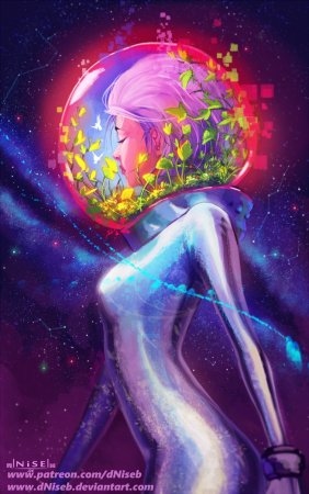 Космические девушки арты