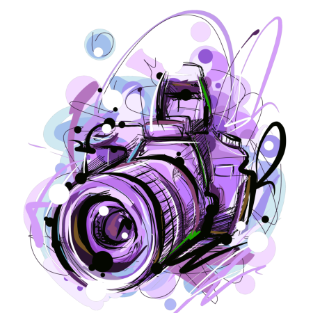 Зарисовка фотоаппарата