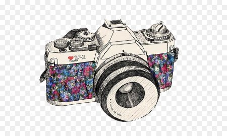 Фотоаппарат акварель