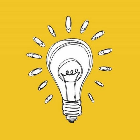 Лампочка карикатура