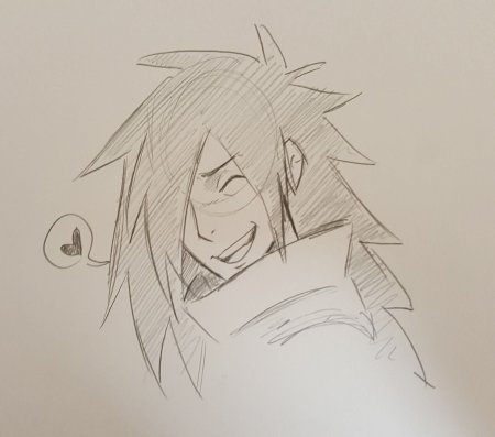 Мадара Учиха набросок