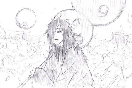 Мадару Учиху рисунок