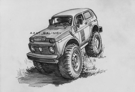 Раскраска Нива