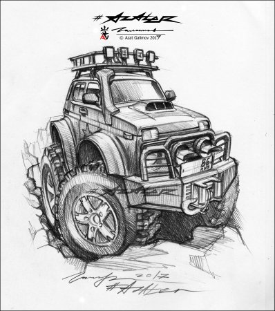 Шарж внедорожник
