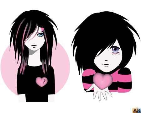 Эмо стиль рисования