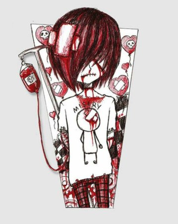 Эмо стиль рисования