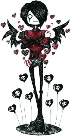 Аниме парень гот