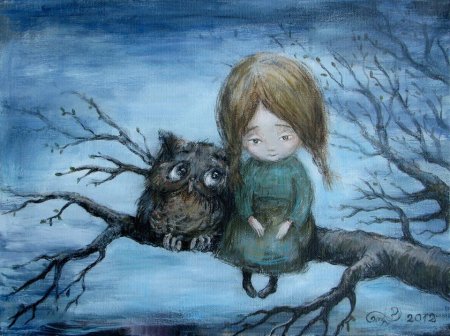 Совы художницы Нино Чакветадзе