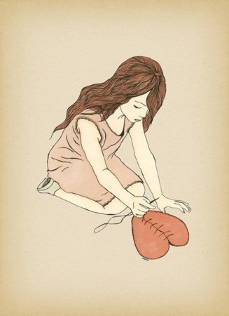 Разбитое сердце девушки