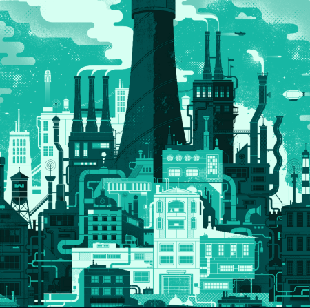 Город компьютерный рисунок