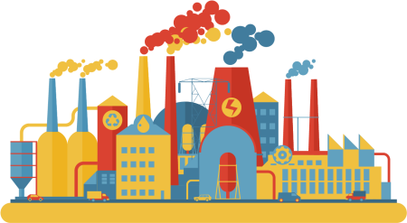 Завод иллюстрация